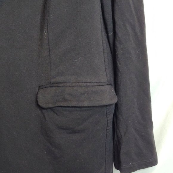 Philosophy Black Cardigan Rayon Spandex XXL Womens Flowy Button Pockets - Picture 4 of 9